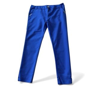 M. SARA Royal Blue Skinny Pants Size 31 Stretch Slim Fit Workwear